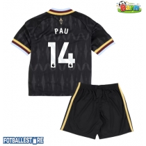 Aston Villa Pau Torres #14 Bortedraktsett Barn 2026-27 Kortermet (+ Korte bukser)